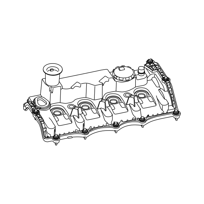 Genuine Maxus C00577808 Camshaft Cover - technical drawing