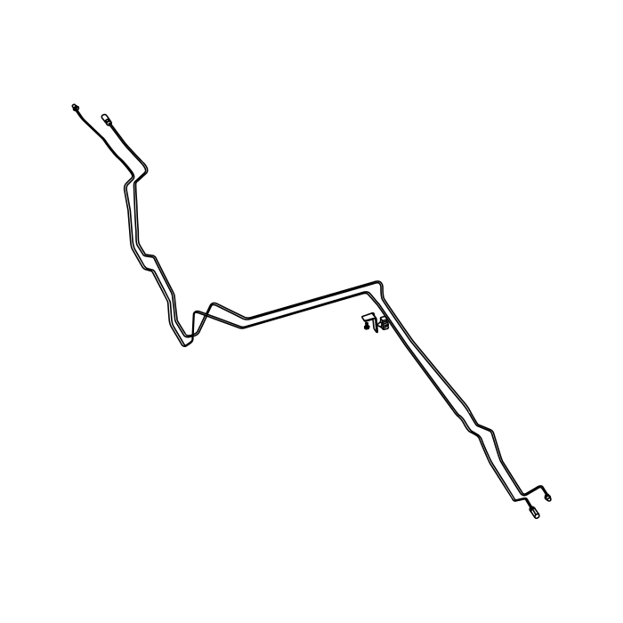 Genuine Maxus C00589303 Pipe Assembly-rear Brk(ctr) - technical drawing