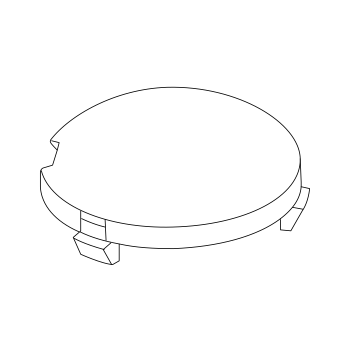 Genuine Maxus C00594134 Plug-rear Mud Flap - technical drawing