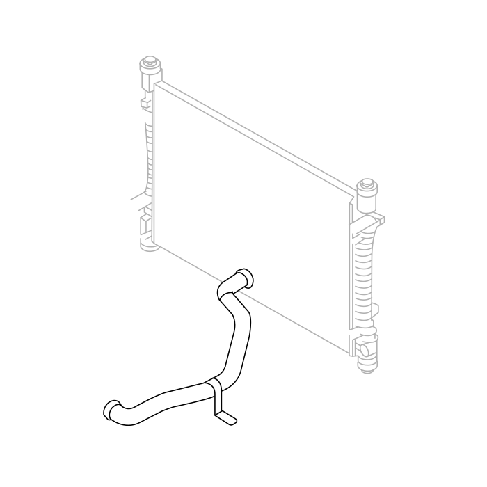Genuine Maxus C00595539 Pipe-motor Cooling Outlet Water - technical drawing