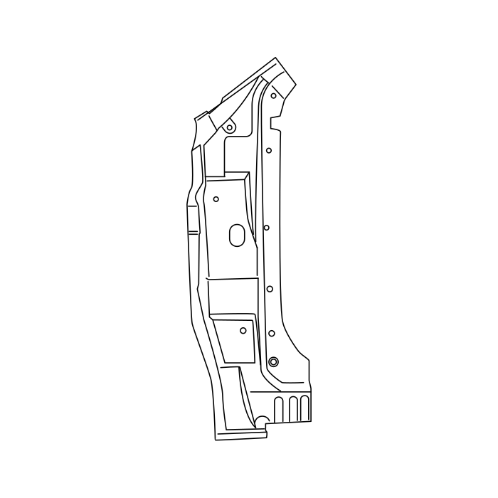 Genuine Maxus C00607002 Panel-side Panel Front Sill Outer - technical drawing