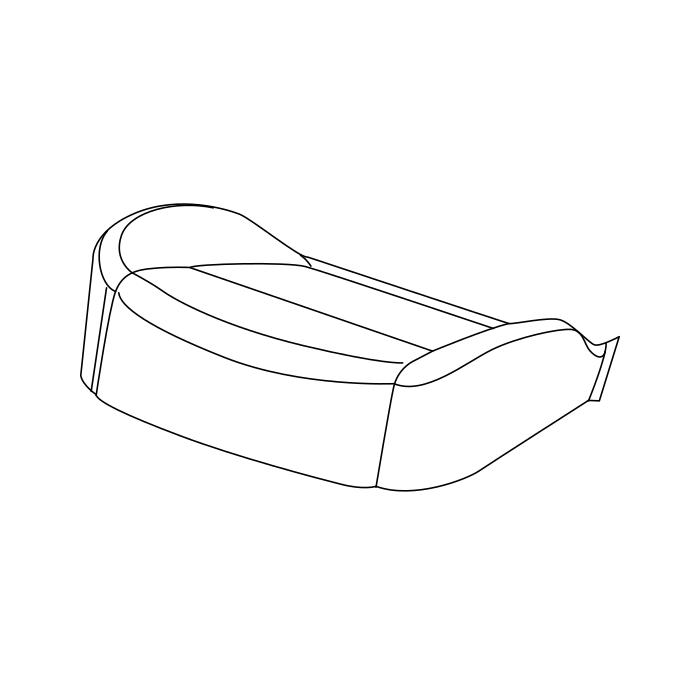 Genuine Maxus C00611168 Trim Assembly-driver Seat Assembly Cushion - technical drawing