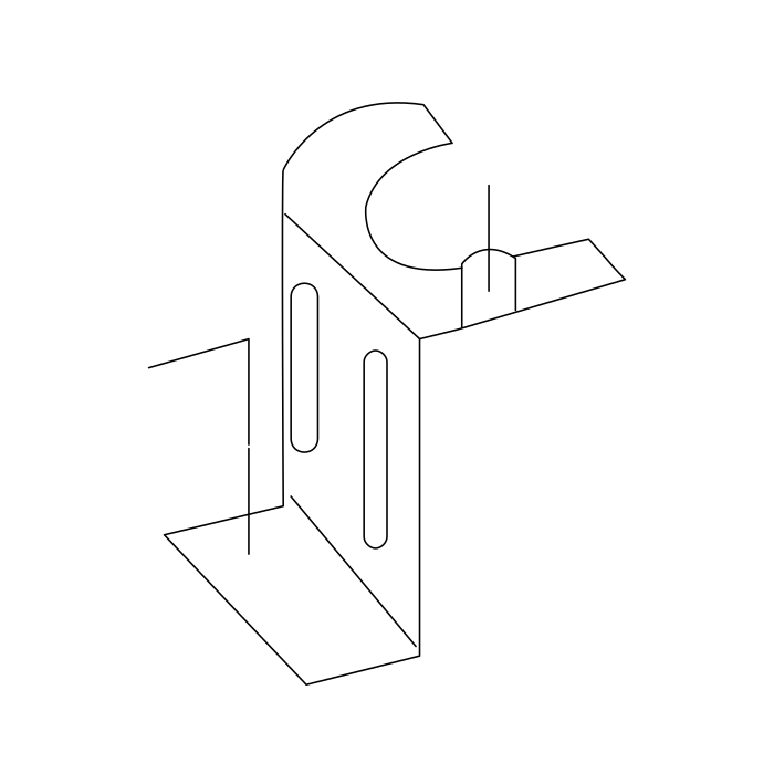Genuine Maxus C00625422 Bracket-evp - technical drawing