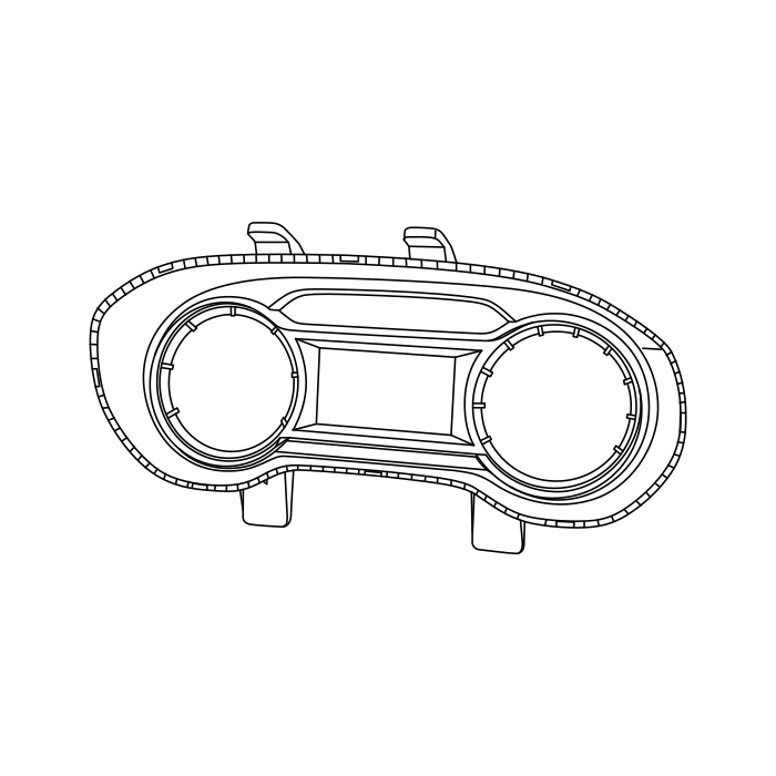 Genuine Maxus C00628020 Cluster Assembly-instrument - technical drawing