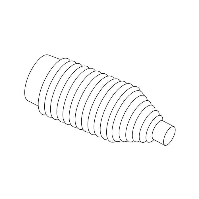 Genuine Maxus C00642224 Corrugated Pipe-power Steering - technical drawing