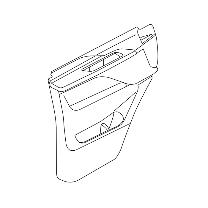 Genuine Maxus C00645528 Panel Assembly-front Side Door Inner Trim - technical drawing