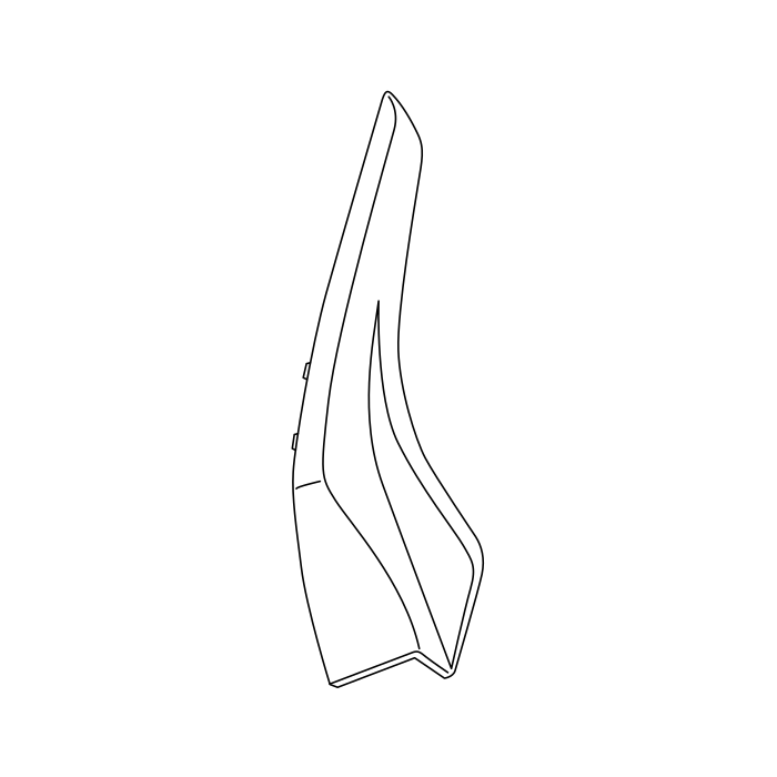 Genuine Maxus C00646151 Cover-front Windshield Cover Panel Trim - technical drawing