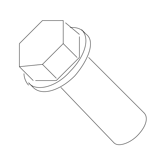 Genuine Maxus C00651485 Bolt/screw-intermediate Steering Shaft To Steering Gear - technical drawing