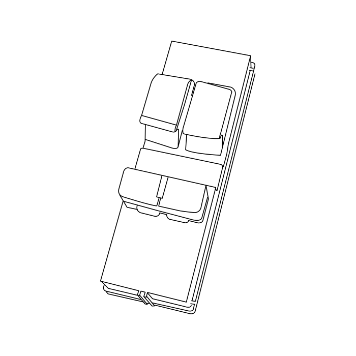 Genuine Maxus C00651503 Switch Assembly-window Driver - technical drawing