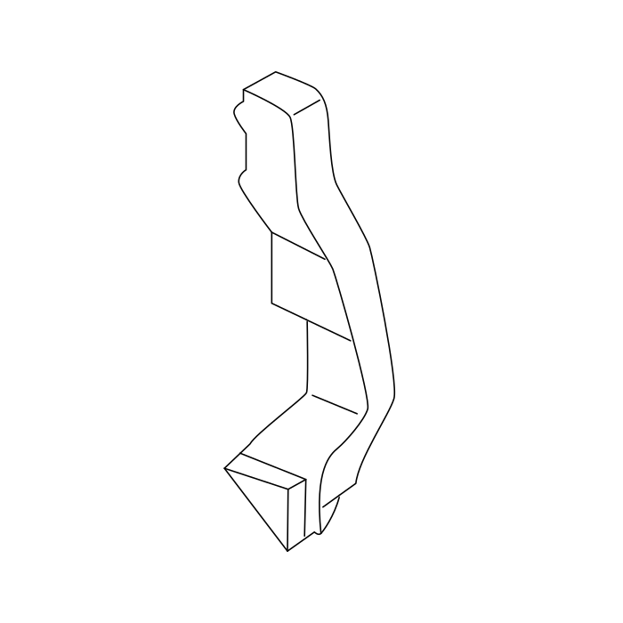 Genuine Maxus C00668954 Wheel Brow Assembly-pickup Box Rear - technical drawing