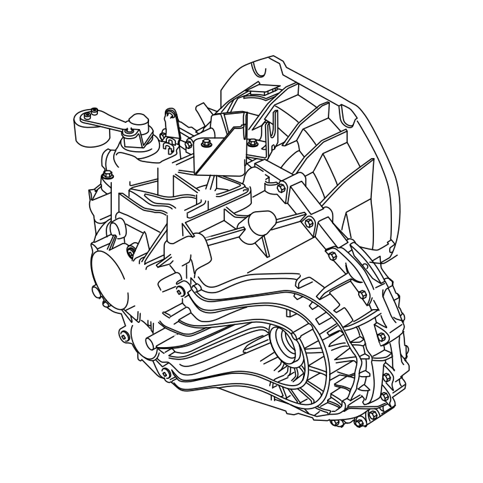 Genuine Maxus C00673156 Transmission Assembly - technical drawing