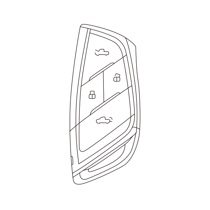 Genuine Maxus C00676744 Key Assembly-lock Cylinder - technical drawing