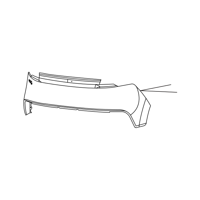 Genuine Maxus C00678518 Fascia-front Bumper - technical drawing