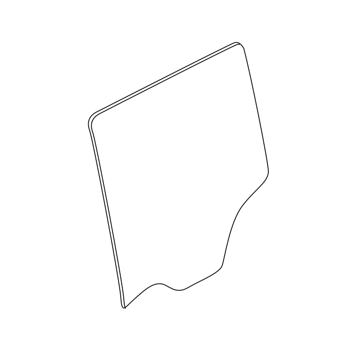 Genuine Maxus C00688076 Window-rear Side Door - technical drawing