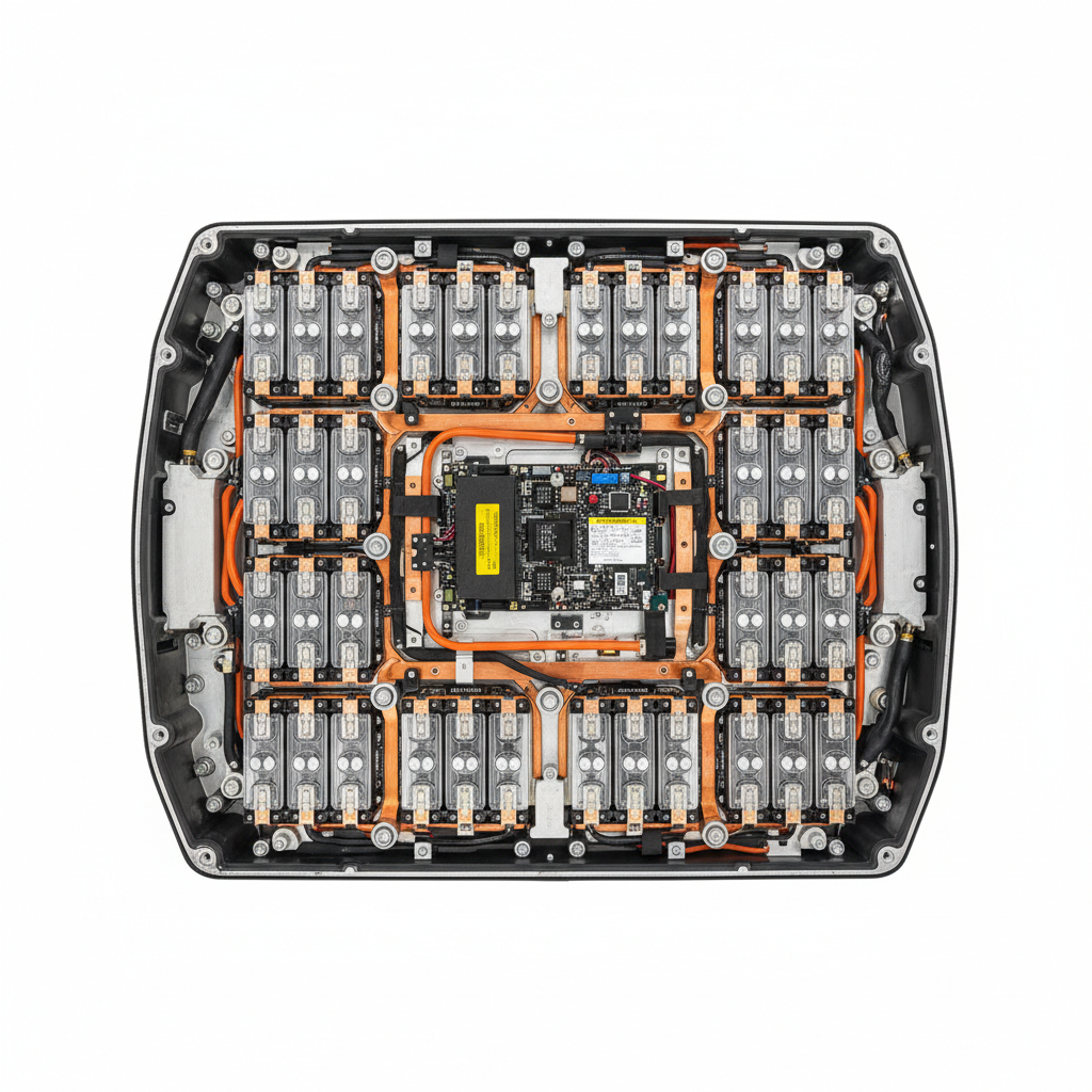 The internal parts of power battery-90Kwh-77kwh