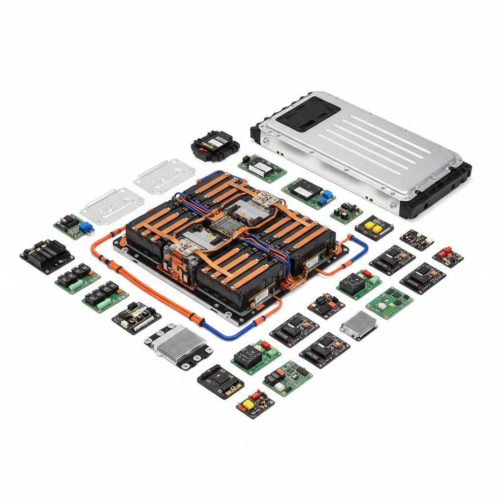 The internal parts of power battery（77KWh&88.8KWh）