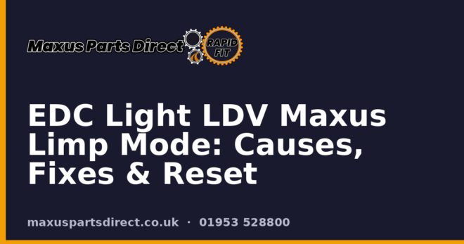 EDC Light LDV Maxus Limp Mode: Causes, Fixes & Reset