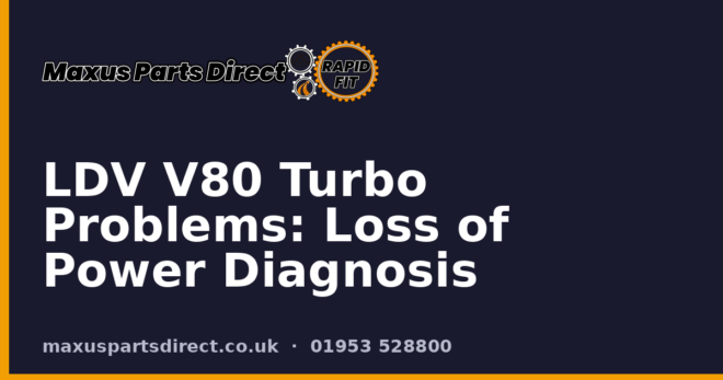 LDV V80 Turbo Problems: Loss of Power Diagnosis