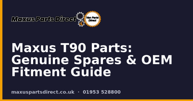 Maxus T90 Parts: Genuine Spares & OEM Fitment Guide