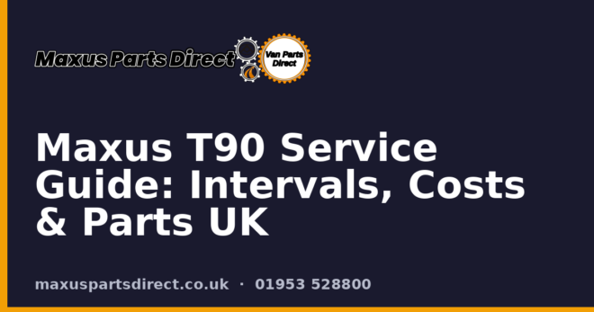 Maxus T90 Service Guide: Intervals, Costs & Parts UK